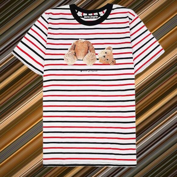 Palm Angels Striped T-Shirt Men's